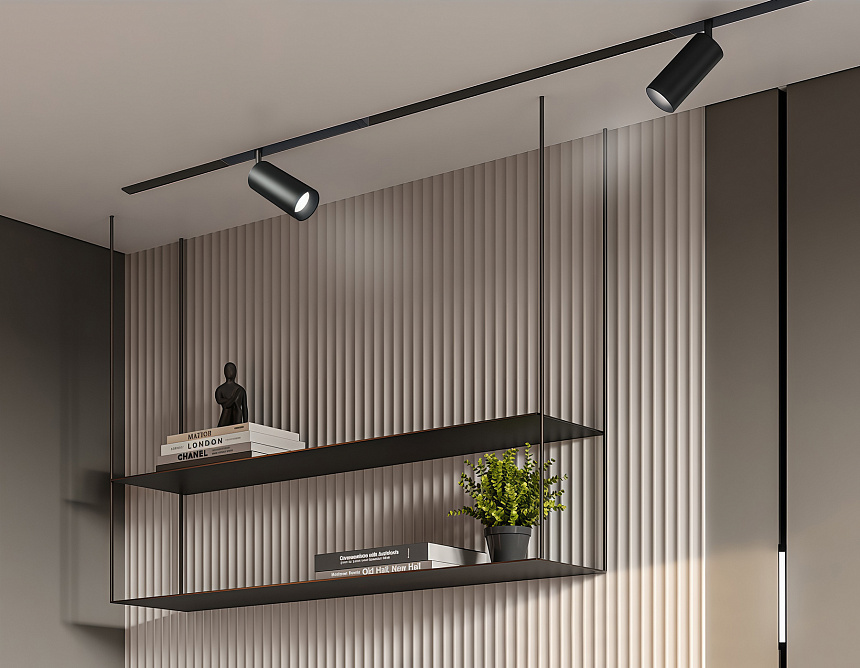 GL1222 BK черный IP20 18W 3000K-6400K 220V 36° D55*120 (Без ПДУ)